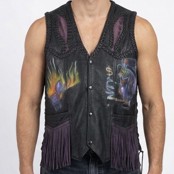 Custom Leather Vest